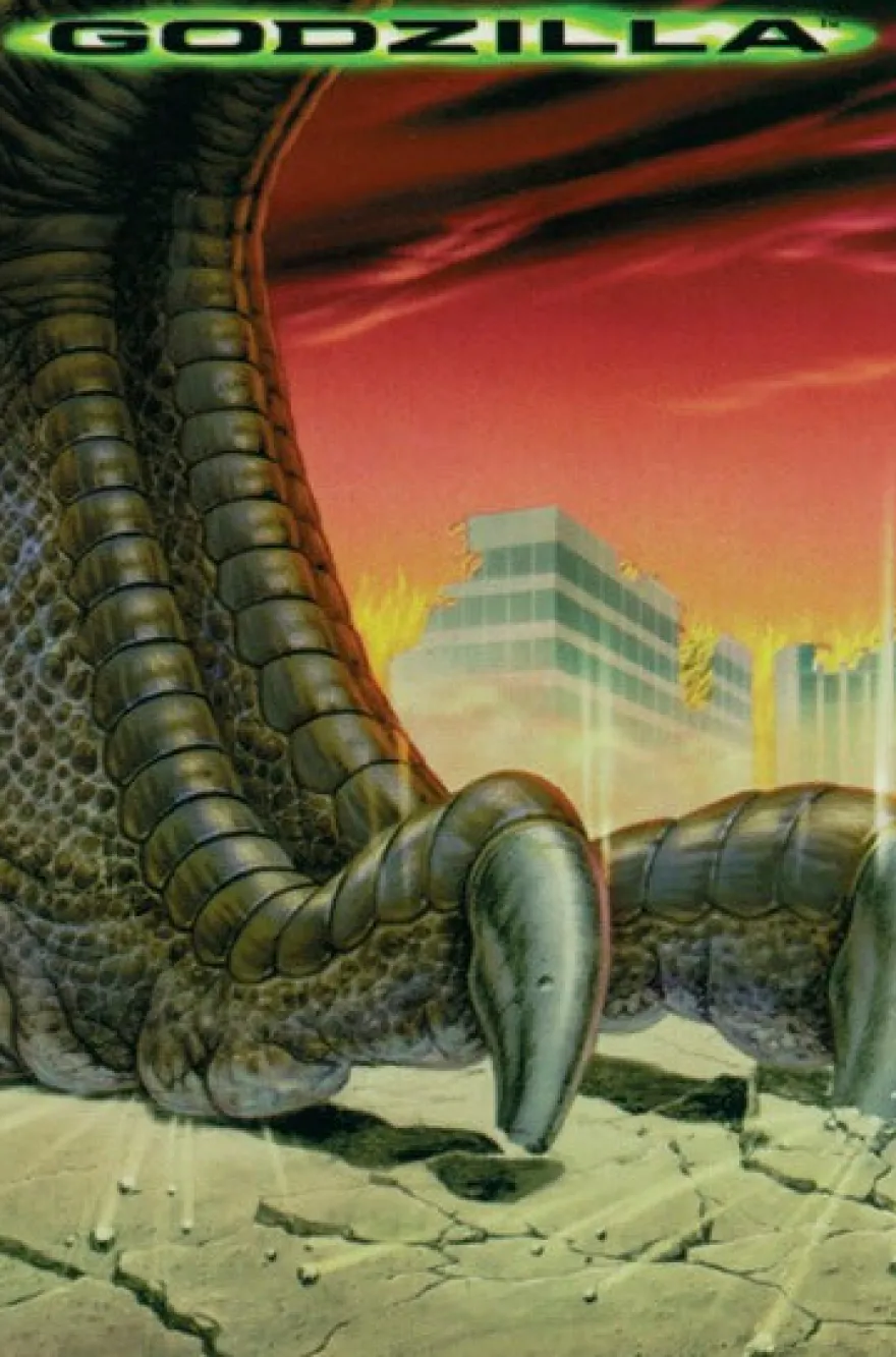 Postkarte Godzilla
