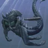 Postkarte Godzilla