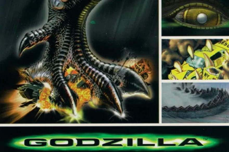 Postkarte Godzilla
