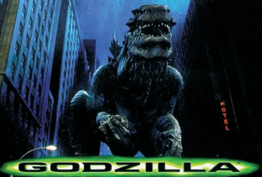 Postkarte Godzilla