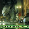 Postkarte Godzilla