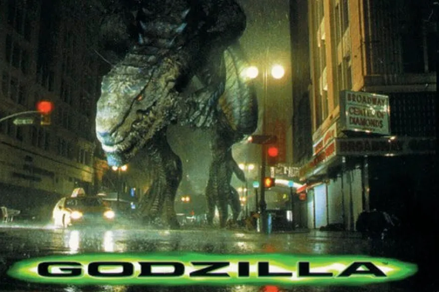 Postkarte Godzilla