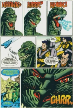 Postkarte Godzilla