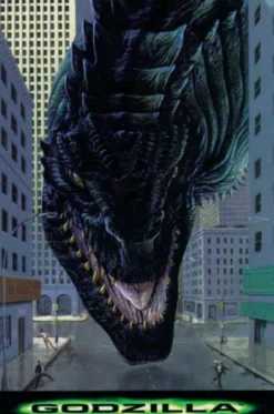 Postkarte Godzilla