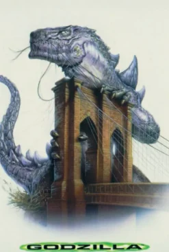 Postkarte Godzilla