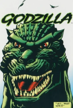 Postkarte Godzilla
