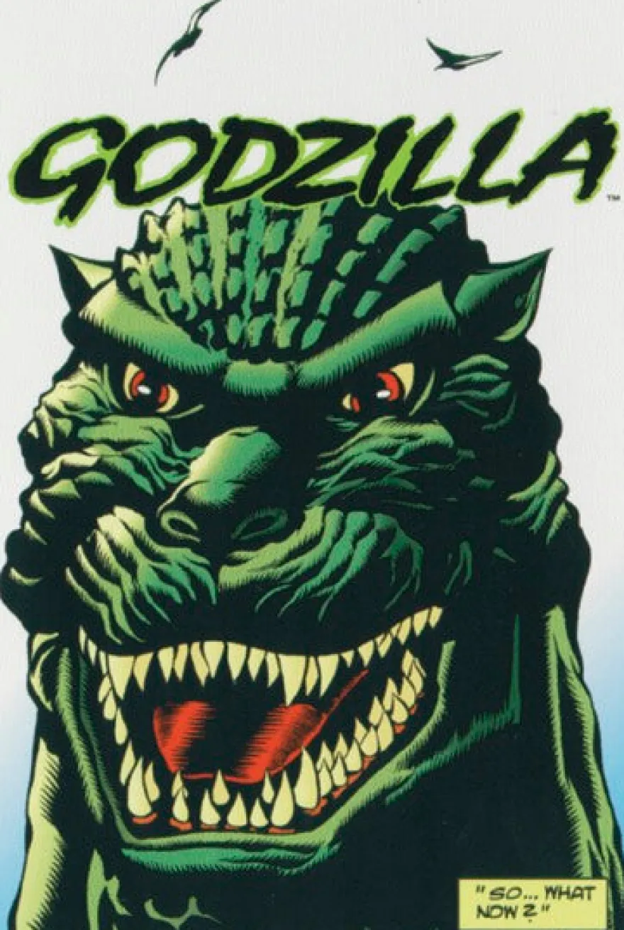 Postkarte Godzilla