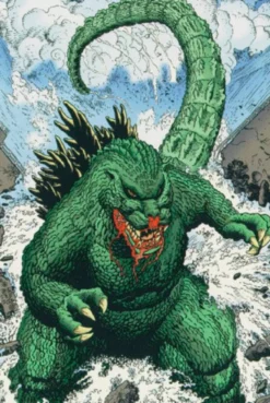 Postkarte Godzilla