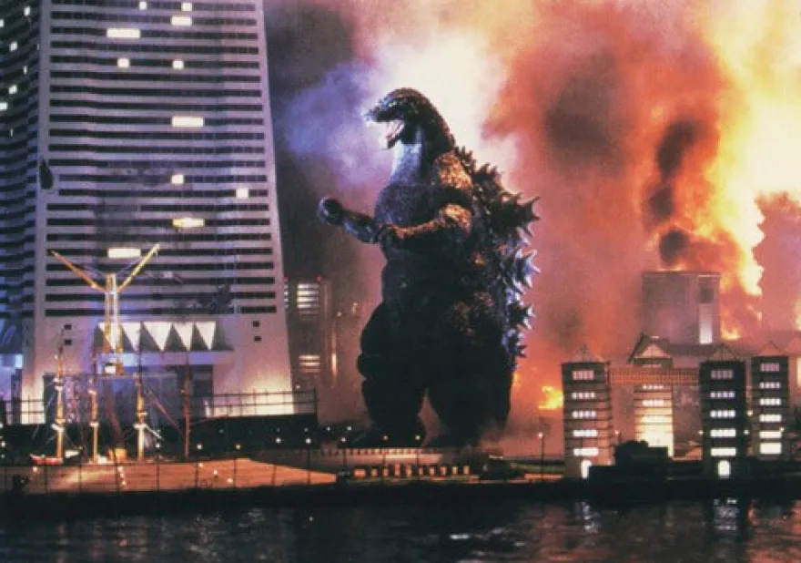 Postkarte Godzilla