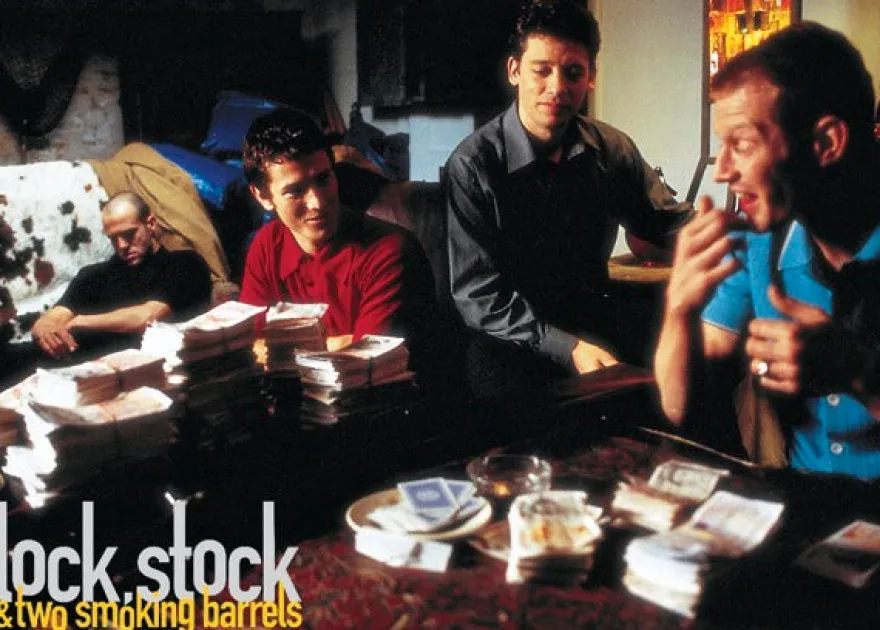 Postkarte Lock, Stock & two Smoking Barrels