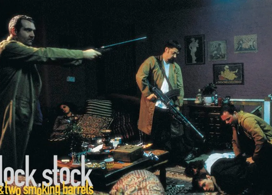 Postkarte Lock, Stock & two Smoking Barrels