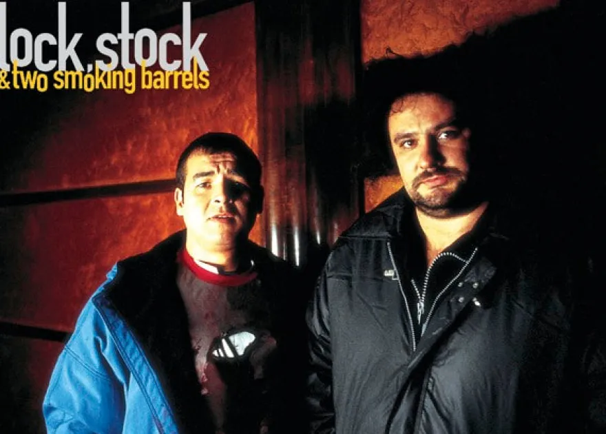 Postkarte Lock, Stock & two Smoking Barrels
