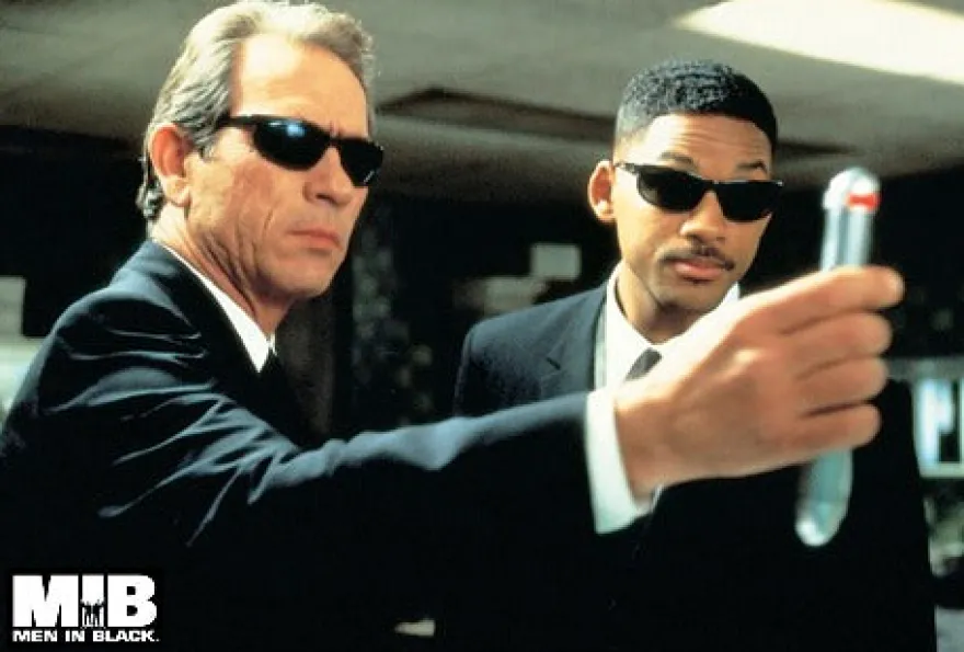 Postkarte Men in Black