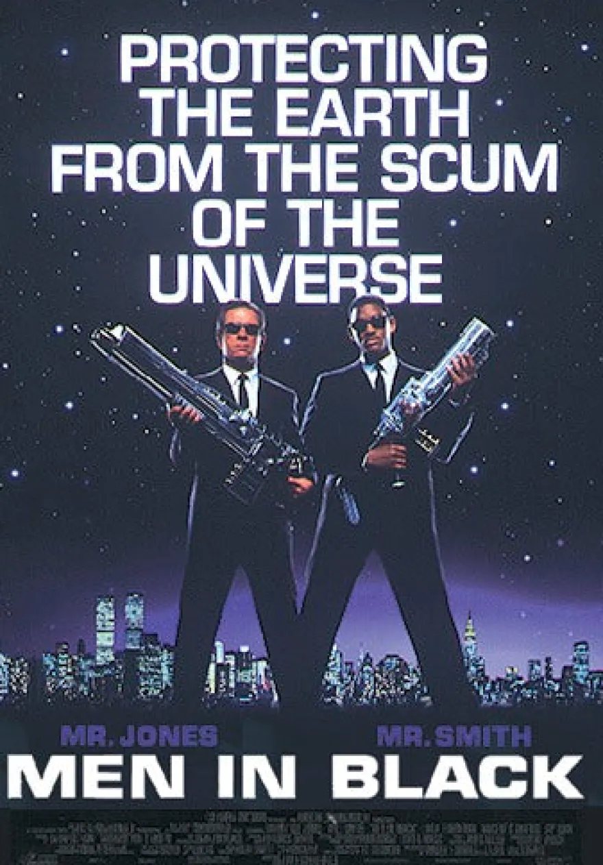 Postkarte Men in Black