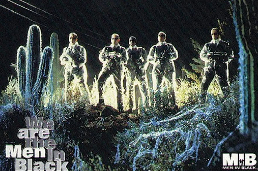 Postkarte Men in Black