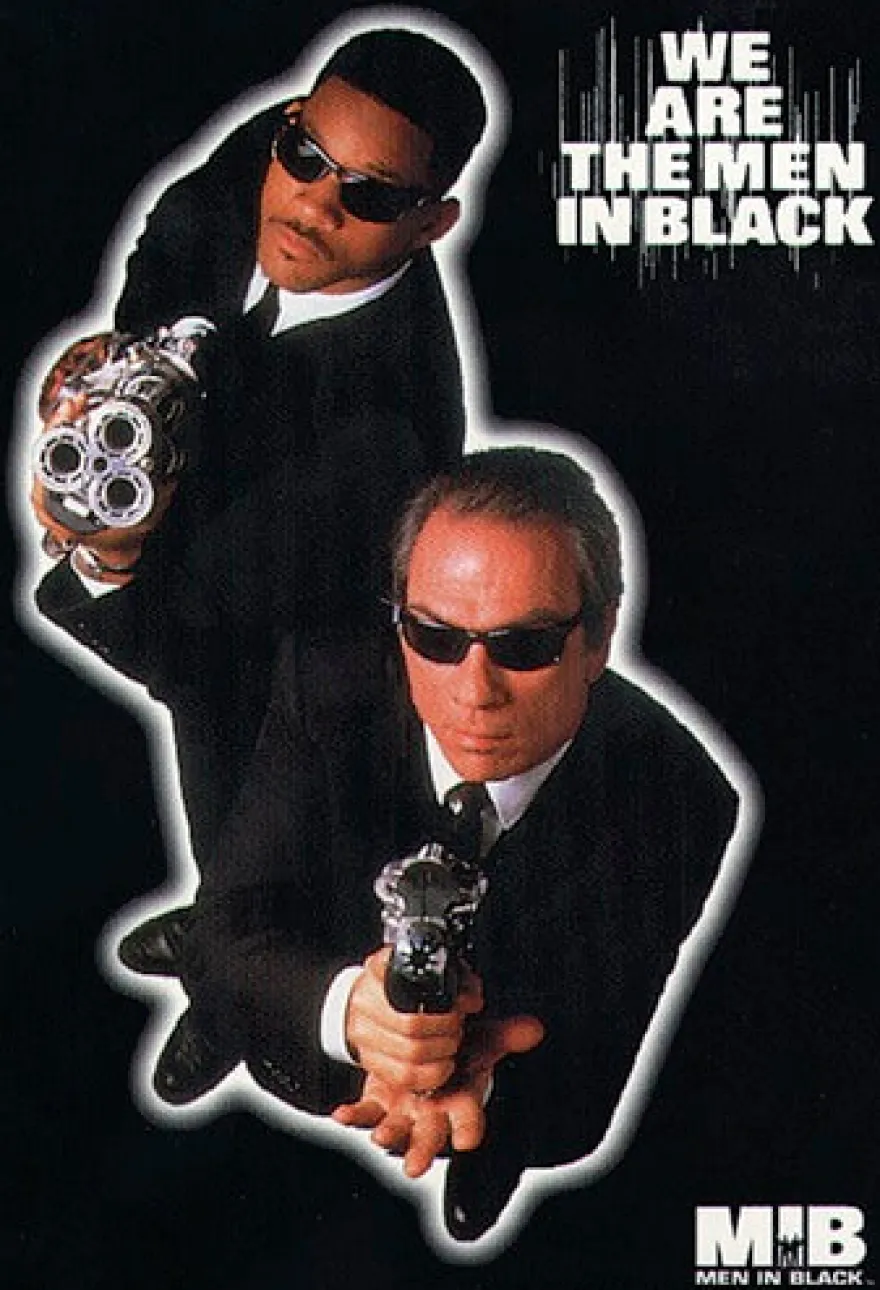 Postkarte Men in Black