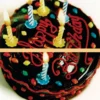 Postkarten-Puzzle Happy Birthday (Torte)