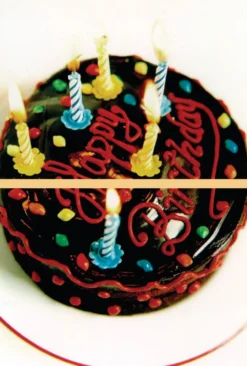 Postkarten-Puzzle Happy Birthday (Torte)