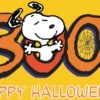 Postkarte Peanuts Happy Halloween!