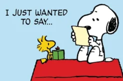 Postkarte Peanuts - I just wanted to say...
