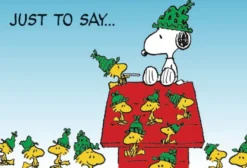 Postkarte Peanuts just to Say...