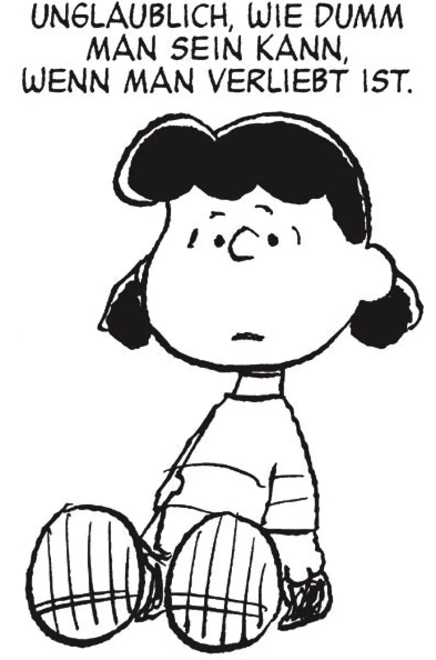 Postkarte Peanuts - Verliebt