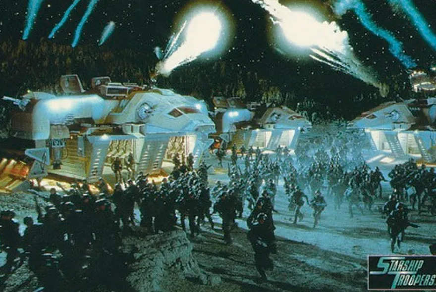 Postkarte Starship Troopers
