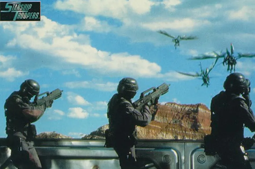 Postkarte Starship Troopers