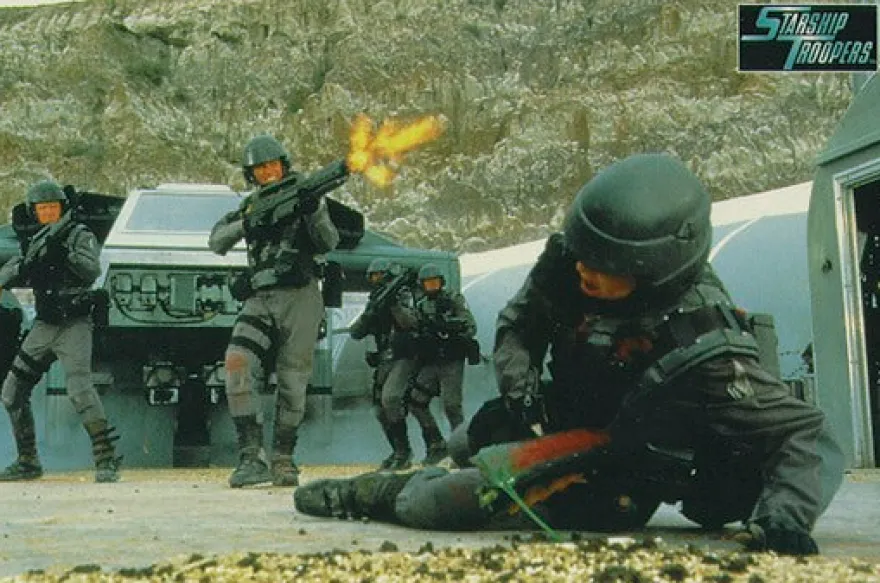 Postkarte Starship Troopers
