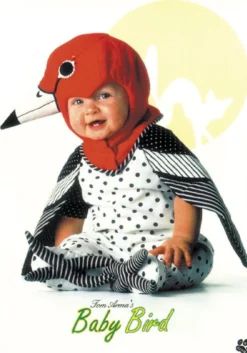 Postkarte Tom Arma Baby als Vogel