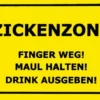 Postkarte Zickenzone