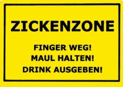 Postkarte Zickenzone