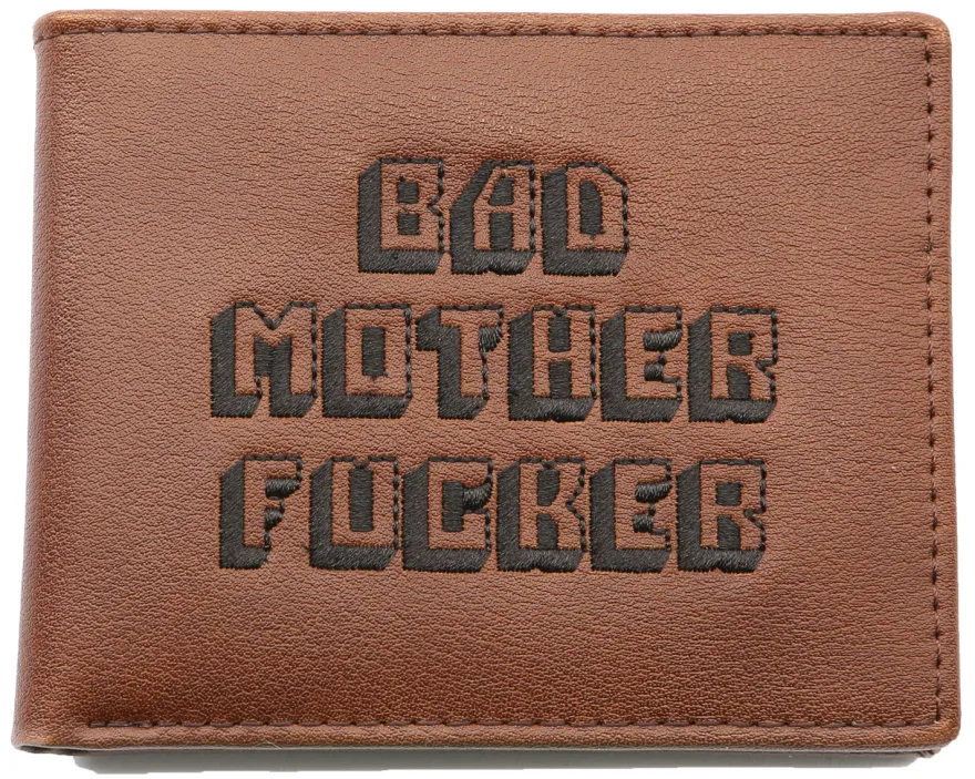 Pulp Fiction Bad Mother Fucker Geldbeutel braun