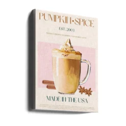 Pumpkin Spice Latte Poster - Autumn Latte Delight