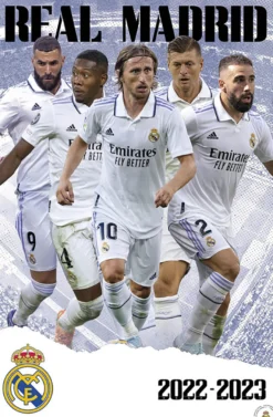 Real Madrid Poster Mannschaft Saison 2022/23