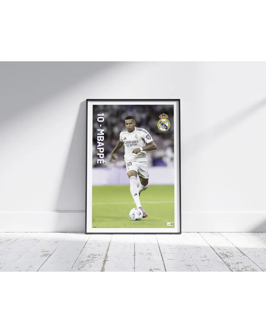 Real Madrid Poster Mbappé