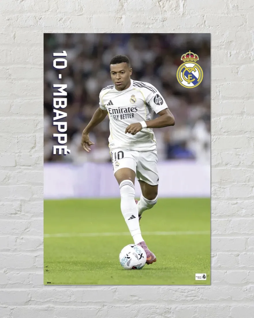 Real Madrid Poster Mbappé