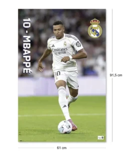 Real Madrid Poster Mbappé