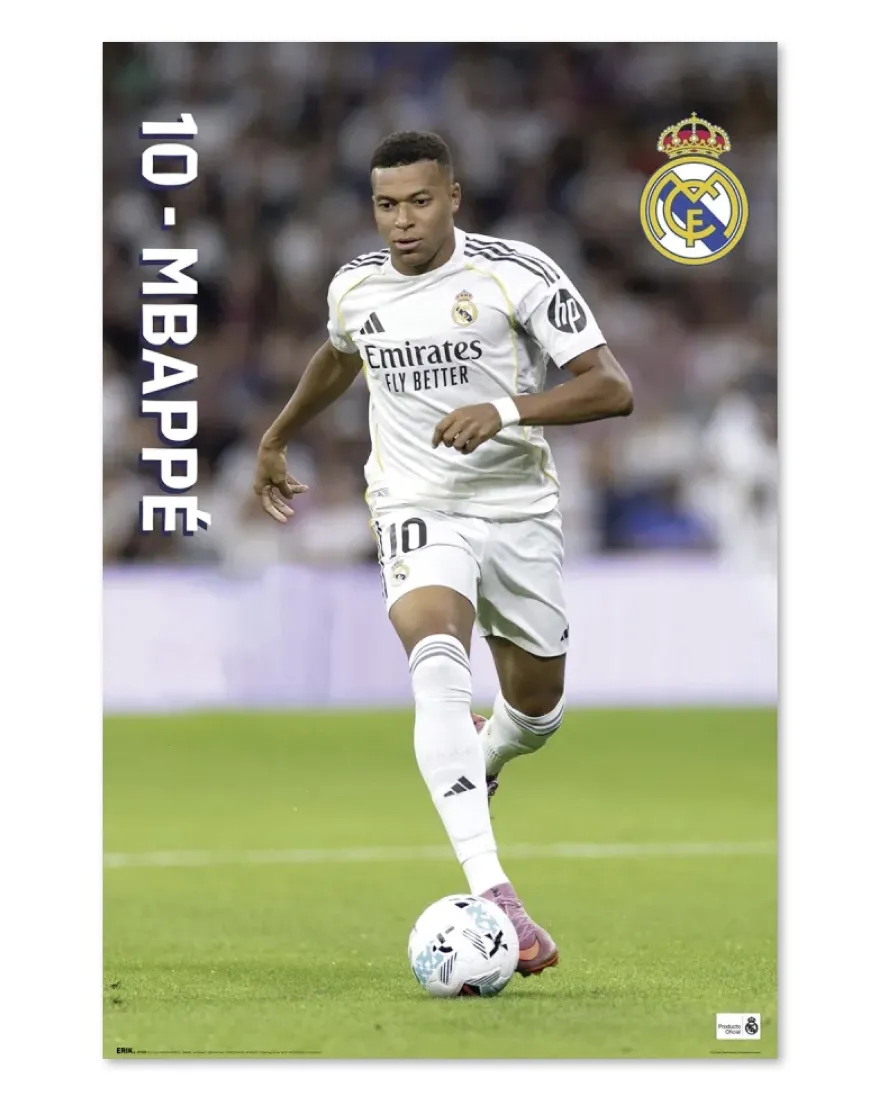 Real Madrid Poster Mbappé