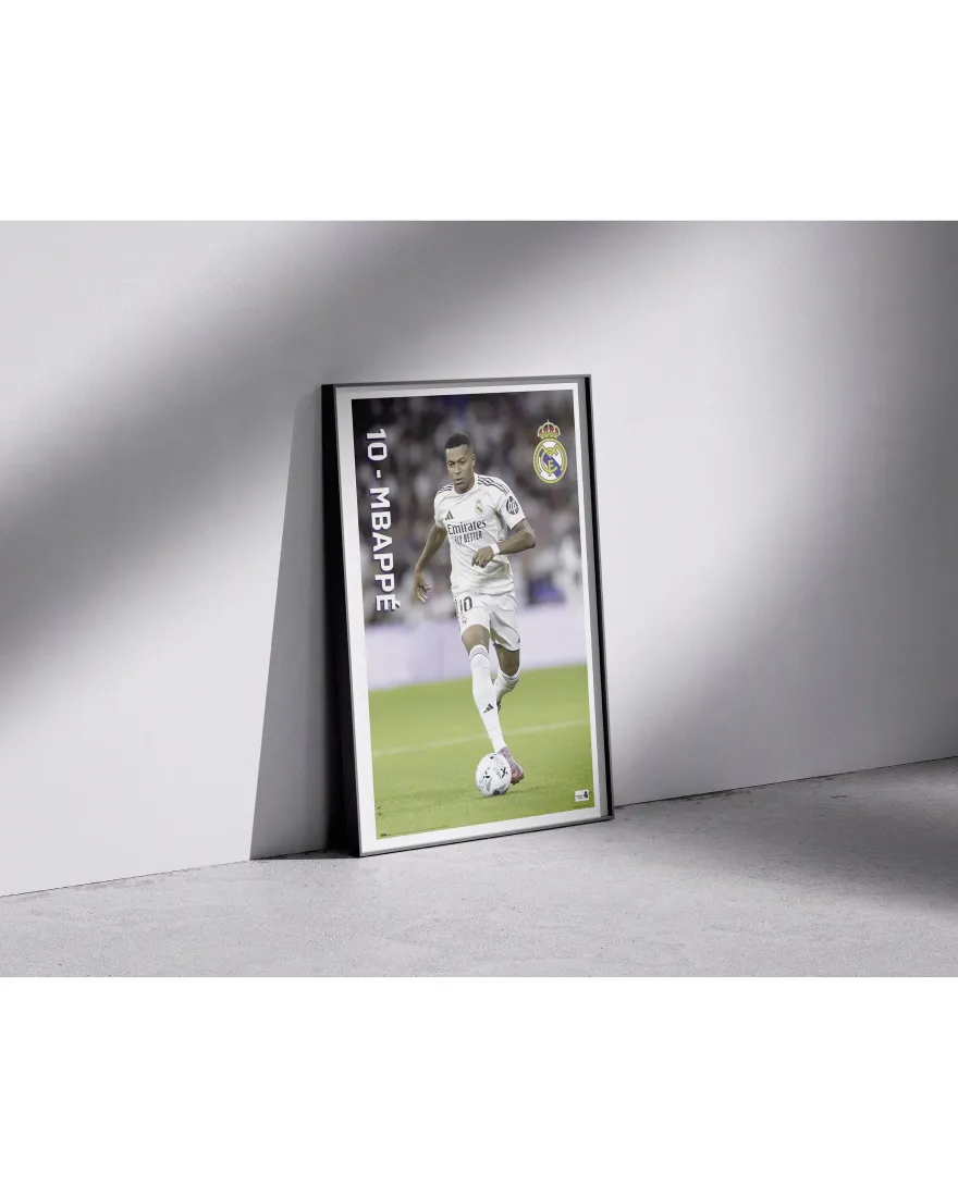 Real Madrid Poster Mbappé