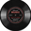 Record Music Teppich groß Schallplatte