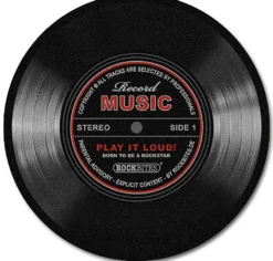 Record Music Teppich groß Schallplatte