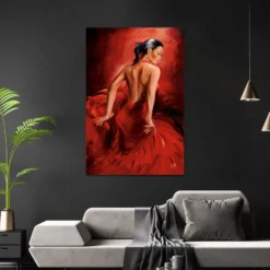 Red Dancer Poster R. Magrini Flamenco