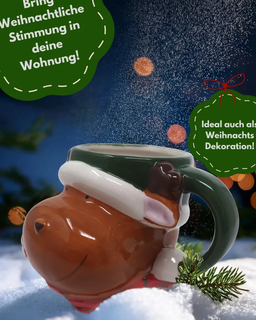 Rentier Tasse 3D
