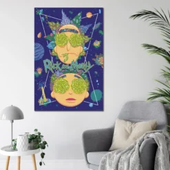 Rick and Morty Poster High In The Sky