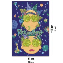 Rick and Morty Poster High In The Sky