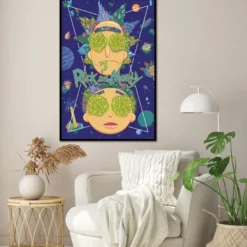 Rick and Morty Poster High In The Sky