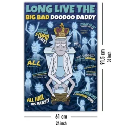 Rick and Morty Poster Long Live The Big Bad Doodoo Daddy