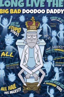 Rick and Morty Poster Long Live The Big Bad Doodoo Daddy