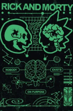 Rick and Morty Poster Nobody Exists On Purpose
